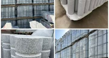 临沂 芝麻白花岗岩挡车柱、隔离柱多少钱