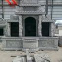 临沂 芝麻灰高档墓碑，土墓，可定制