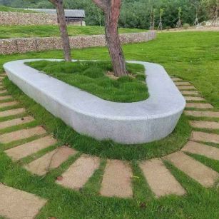 临沂 芝麻白光面整石坐凳