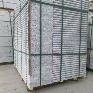 临沂 芙蓉白3公分厚磨圆边、拉槽，楼梯踏步