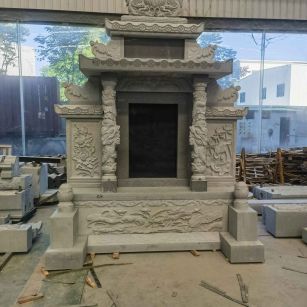 临沂 芝麻灰高档墓碑、土墓，一套也支持定做