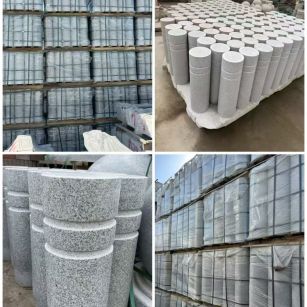 临沂 芝麻白花岗岩挡车柱、隔离柱多少钱