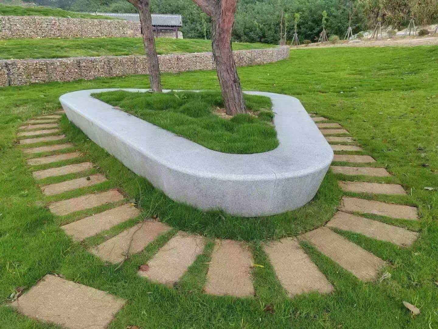 临沂 芝麻白光面整石坐凳