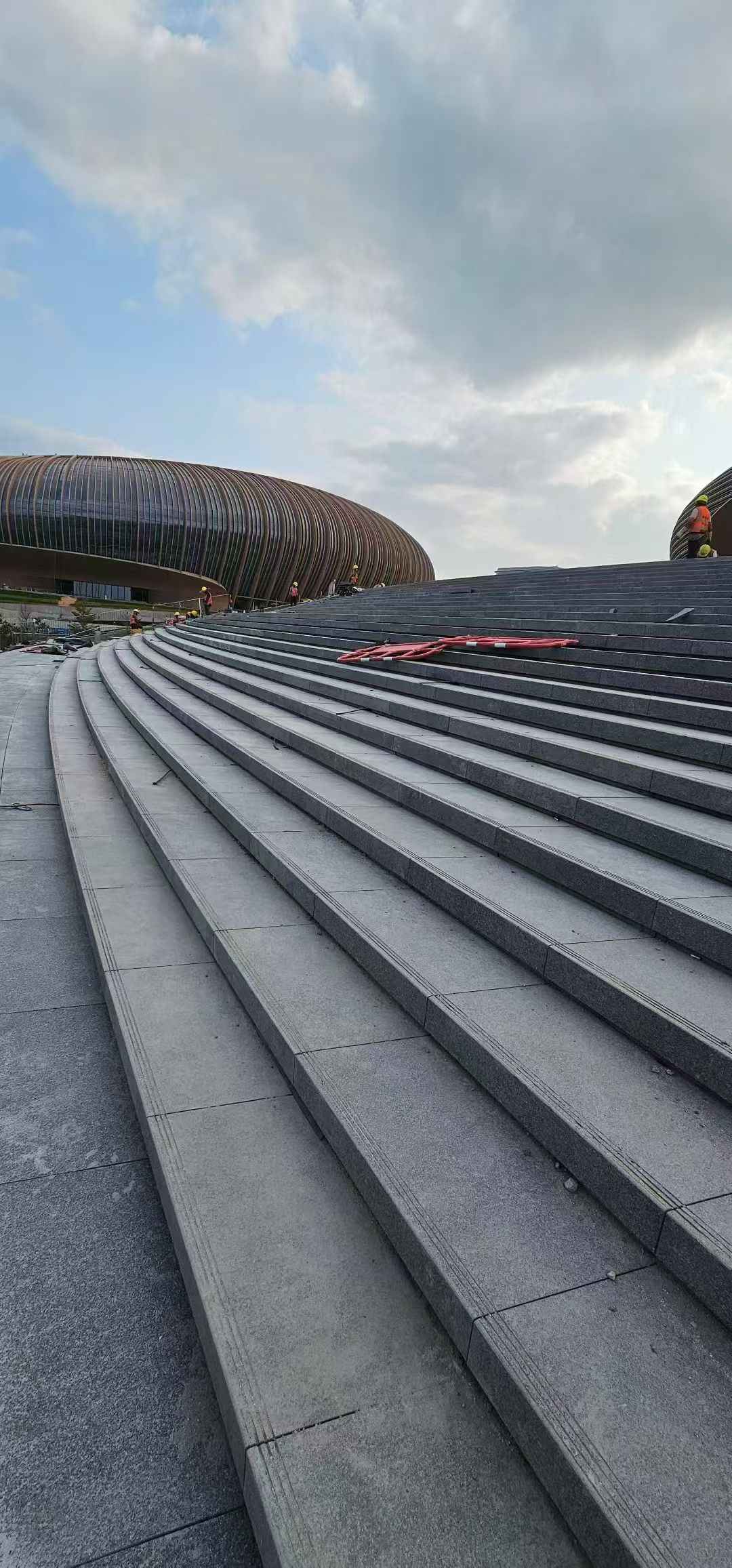 临沂 弧形整石台阶铺装效果图