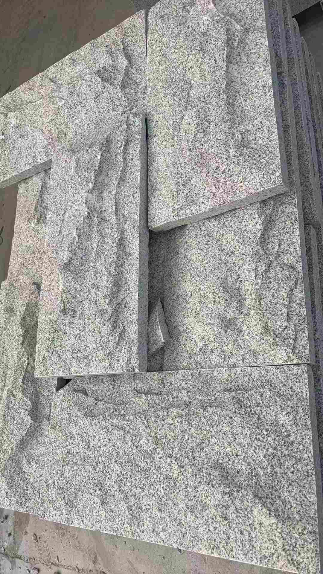 临沂 芝麻白自然面花岗岩成品板